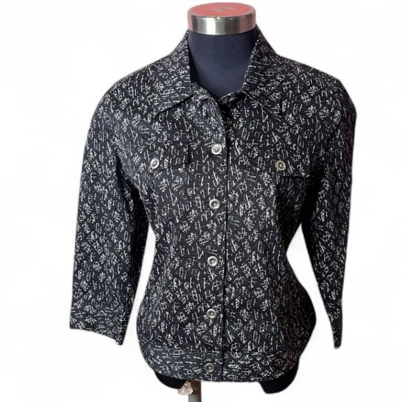 Chico  Printed Jacket Size 1 - Picture 1 of 7